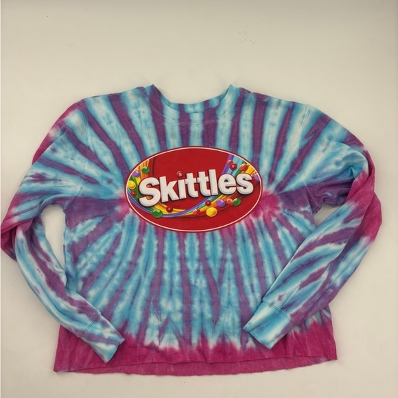 MAD Engine Skittles Tie-Dye Long Sleeve Shirt - Blue and Pink - Picture 7 of 8